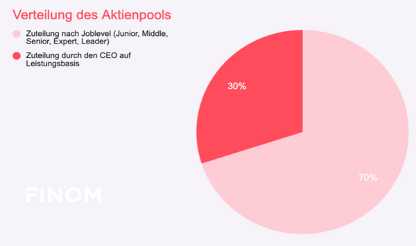 Grafik zeigt die Verteilung des Akienpools bei Aktienoptioneprogrammen