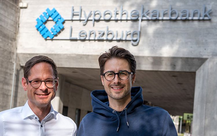 Silvan Hilfiker (CEO Hypothekarbank Lenzburg) & Fabio Marchesin (Co-Founder Blue Finance)