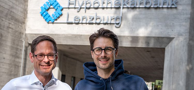 Silvan Hilfiker (CEO Hypothekarbank Lenzburg) & Fabio Marchesin (Co-Founder Blue Finance)
