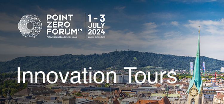 Stadt Zürich mit der Aufschrift Innovations Tours