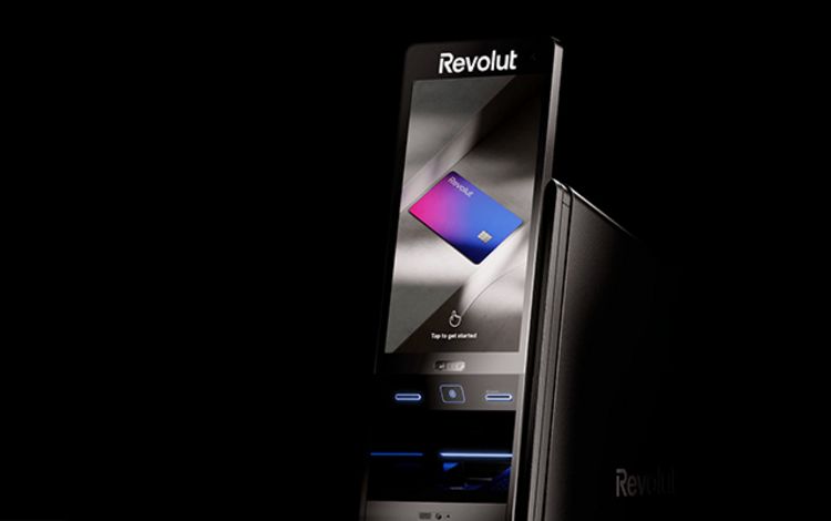 Der neue Geldautomat der Challenger-Bank Revolut