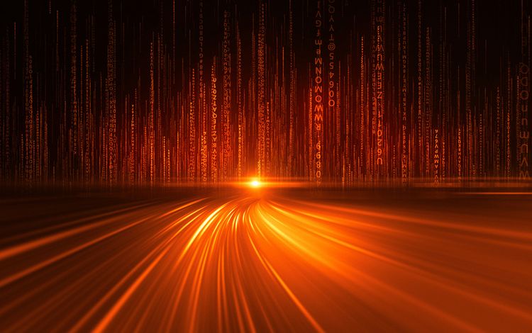 Darstellung Netzwerk und Quantencomputer