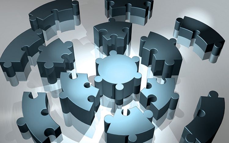 Puzzleteile als Symbol für Embedded Finance